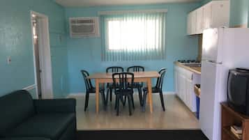 Fridge, microwave, coffee/tea maker