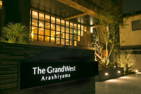 Front of property - evening/night. The GrandWest Arashiyama