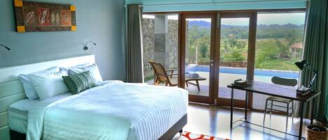 Deluxe Room, 1 King Bed, Private Pool, Mountain View | View from room
