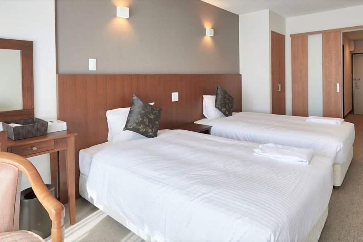 Blackout curtains, free WiFi, bed sheets, wheelchair access