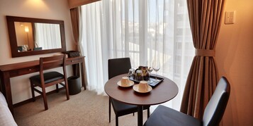 (Condominium Type) Twin Room A | Blackout drapes, free WiFi, bed sheets, wheelchair access