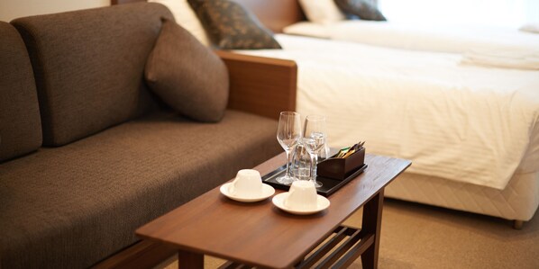 (Condominium Type) Twin Room B | Blackout drapes, free WiFi, bed sheets, wheelchair access