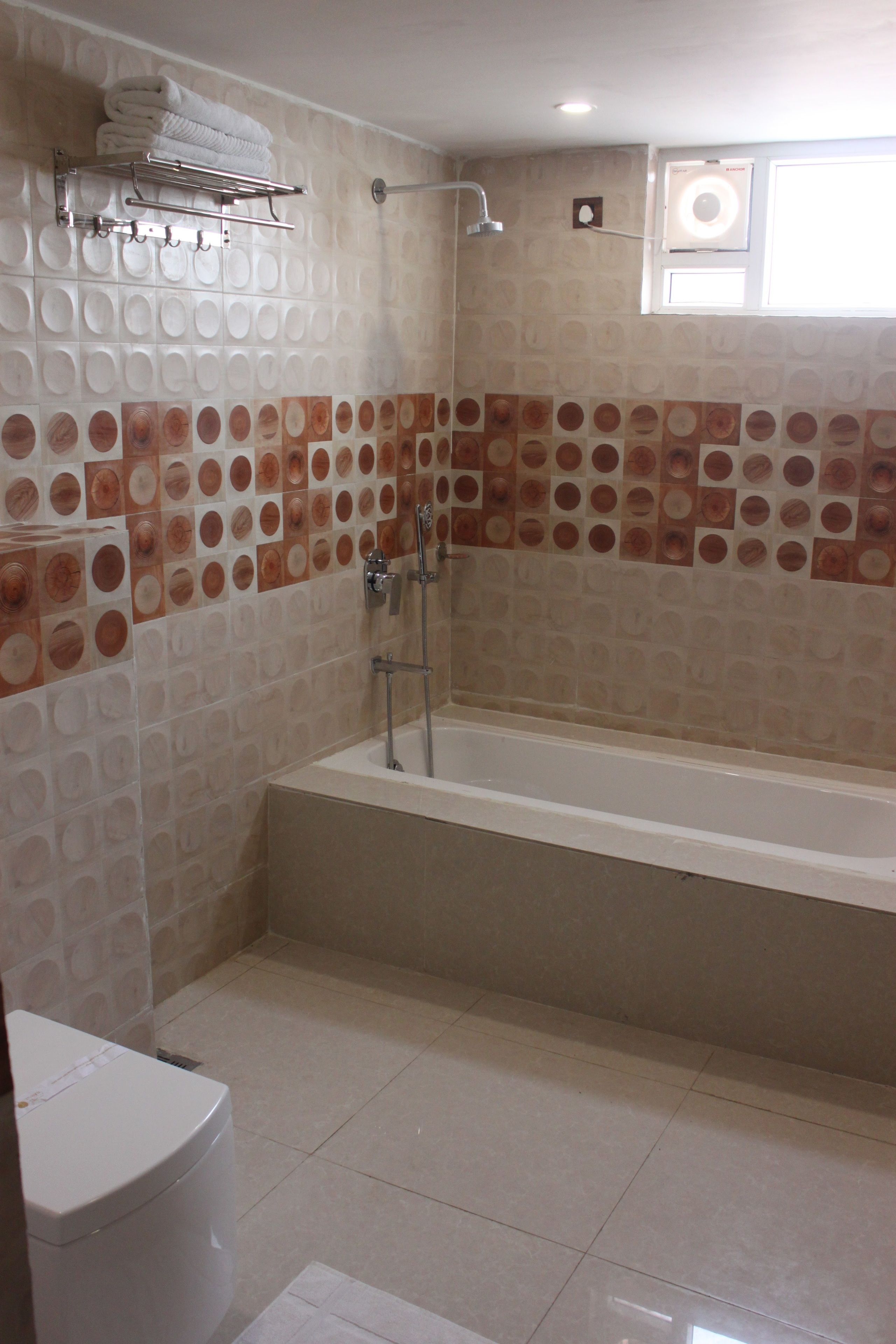 shower, free toiletries, hair dryer, bathrobes