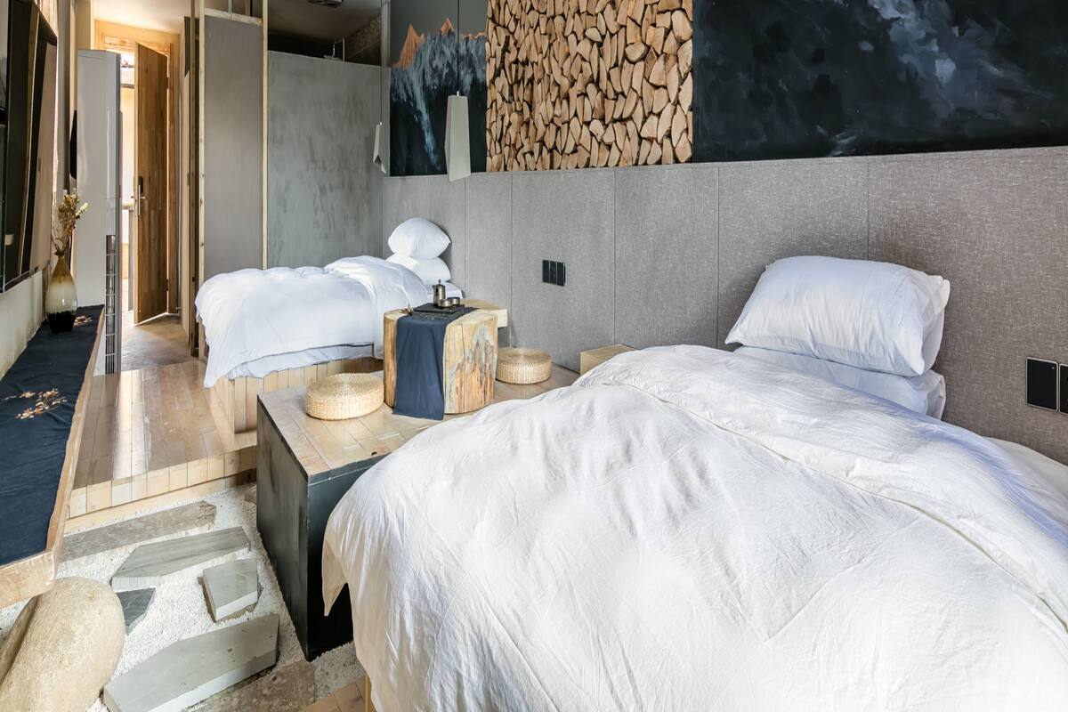Deluxe Family Room  | Down duvets, blackout curtains, free WiFi, individually decorated