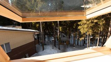 Blick von der Unterkunft