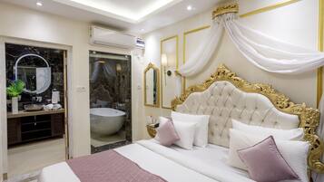 Bath Tub With Pool View | In-room safe, desk, iron/ironing board, free WiFi