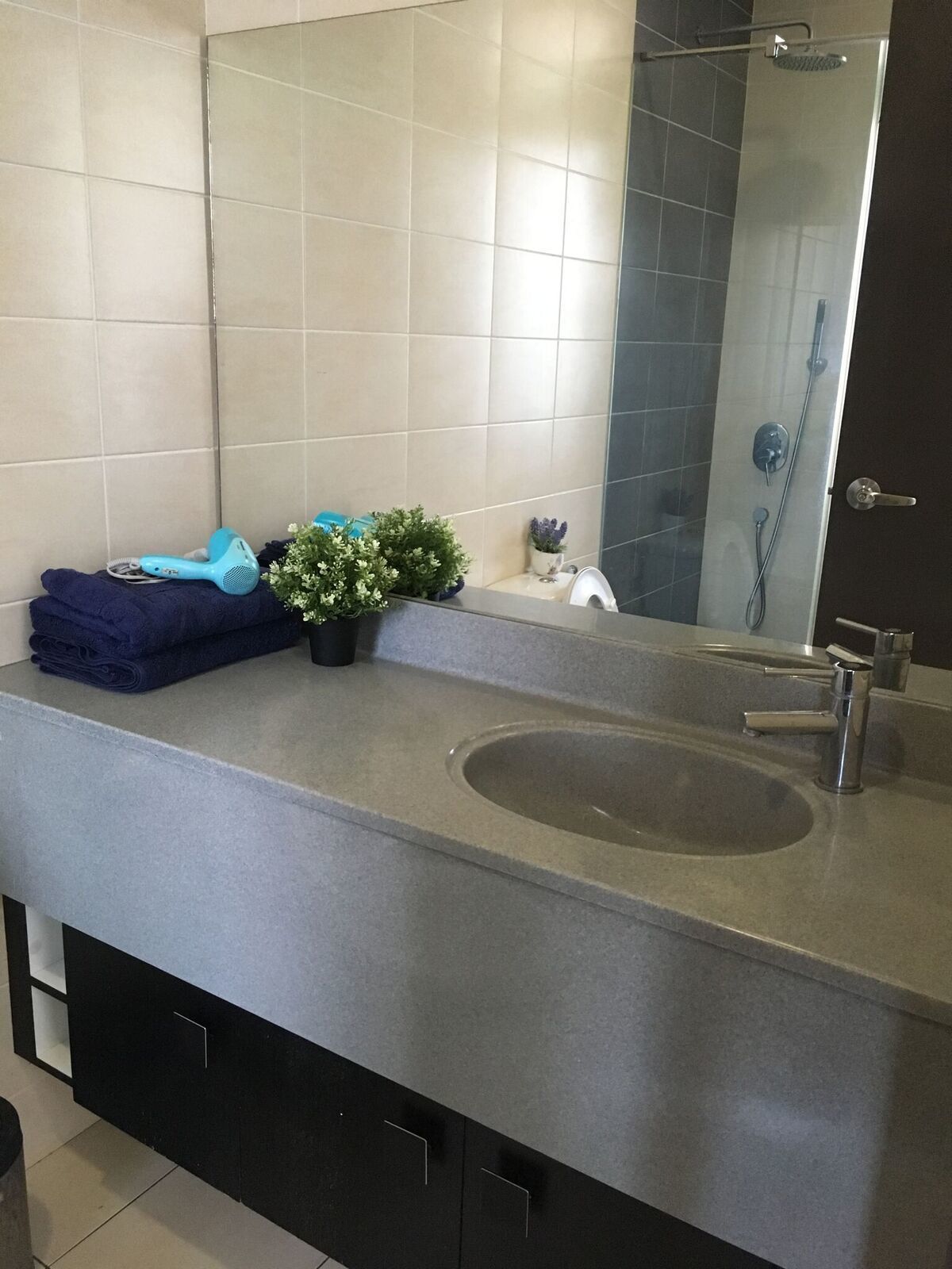 garden feel family room | bathroom | shower, free toiletries, hair dryer, bidet