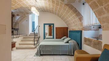 Superior fyrbäddsrum - 1 sovrum | Sängtillbehör av högsta kvalitet, duntäcken och minibar