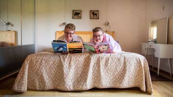 Family House, 1 Bedroom, Sauna | 1 bedroom, hypo-allergenic bedding, desk, laptop workspace
