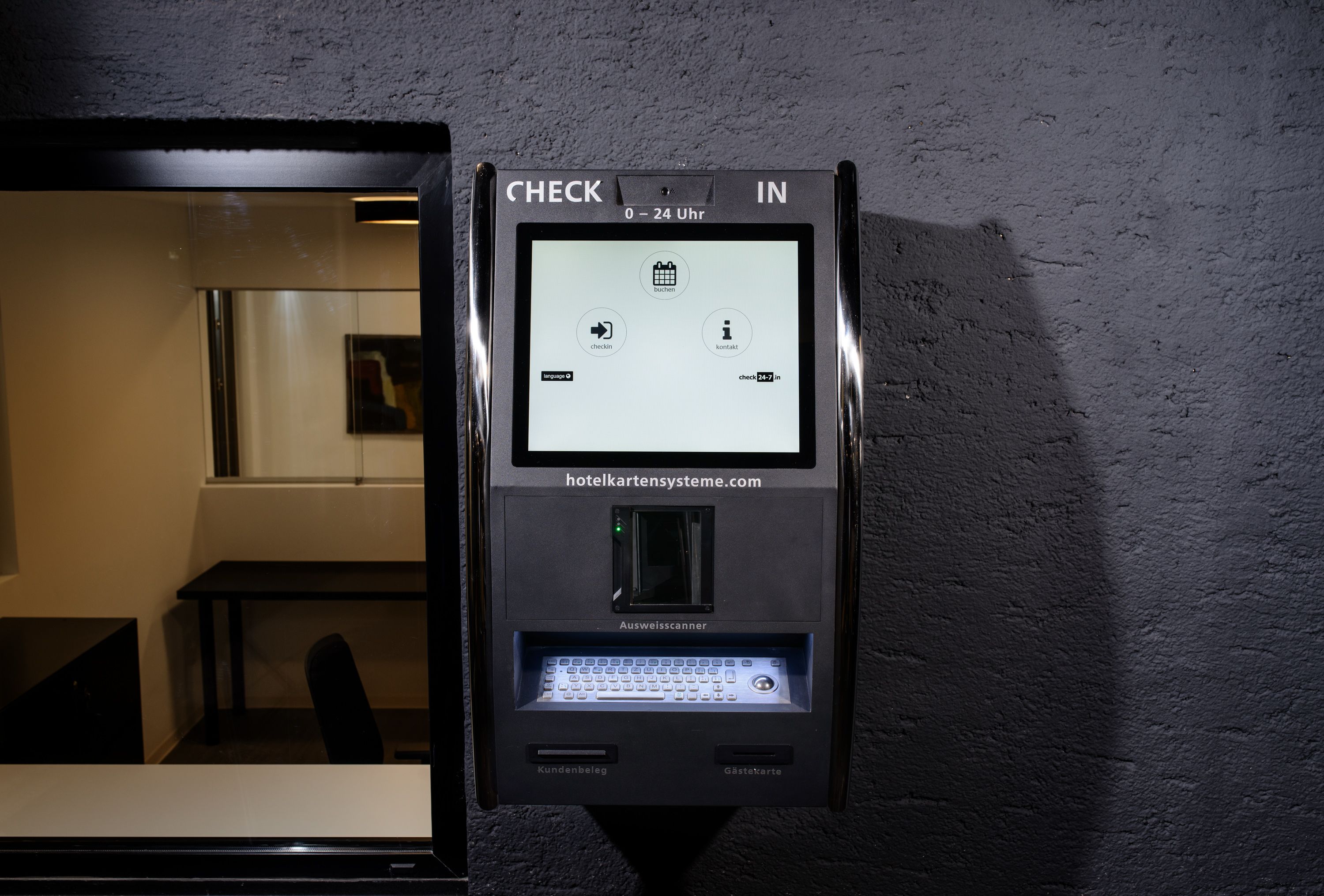 check-in/check-out kiosk