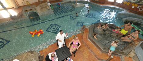 Indoor pool, outdoor pool