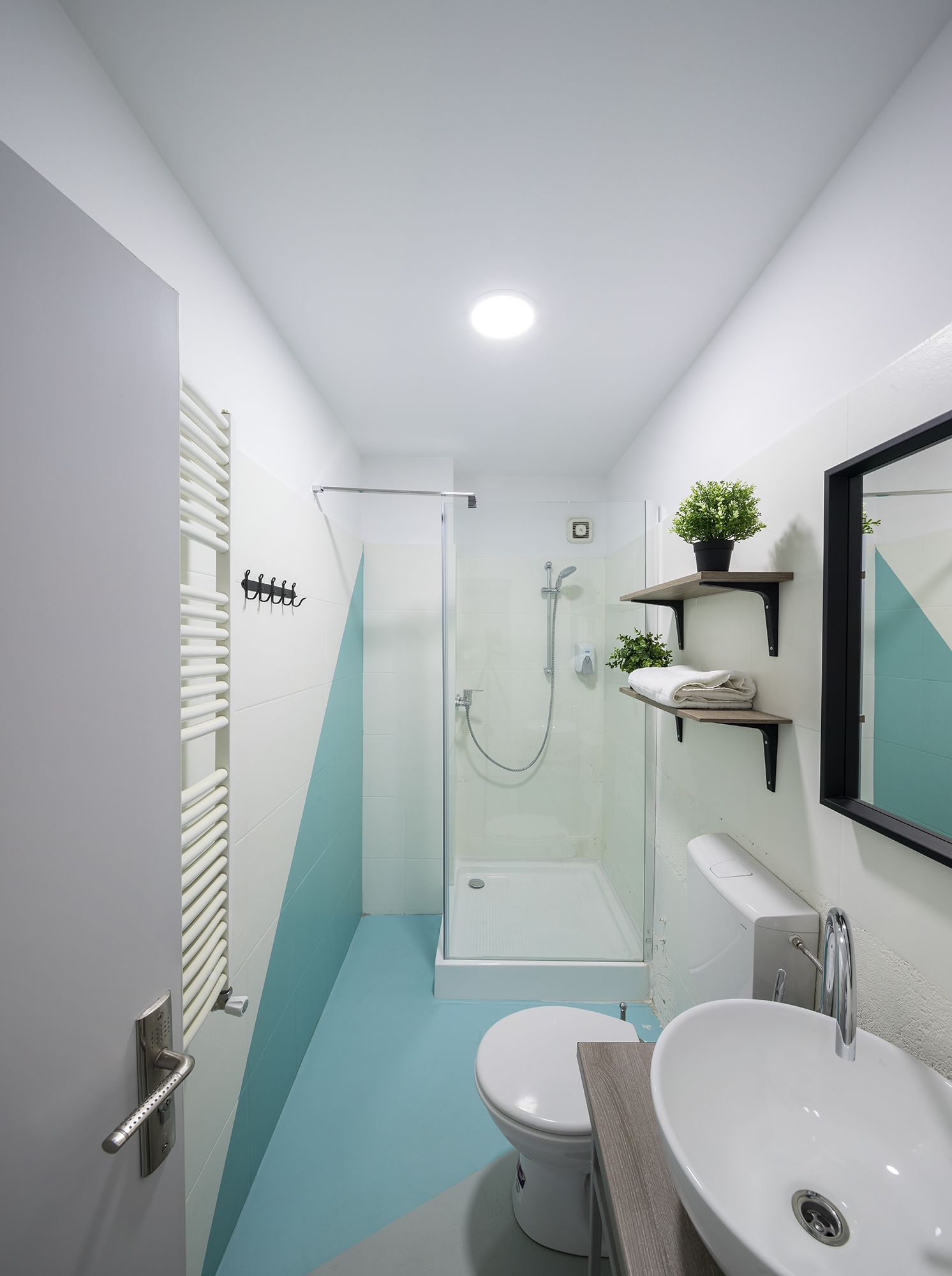 free toiletries, hair dryer, towels