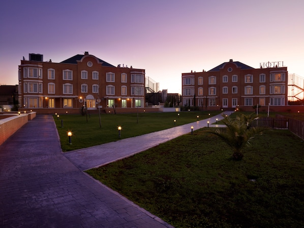 Front of property – evening/night
