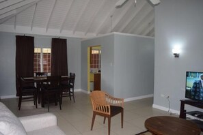 Room | Living area | 48-inch flat-screen TV with cable channels, LED TV