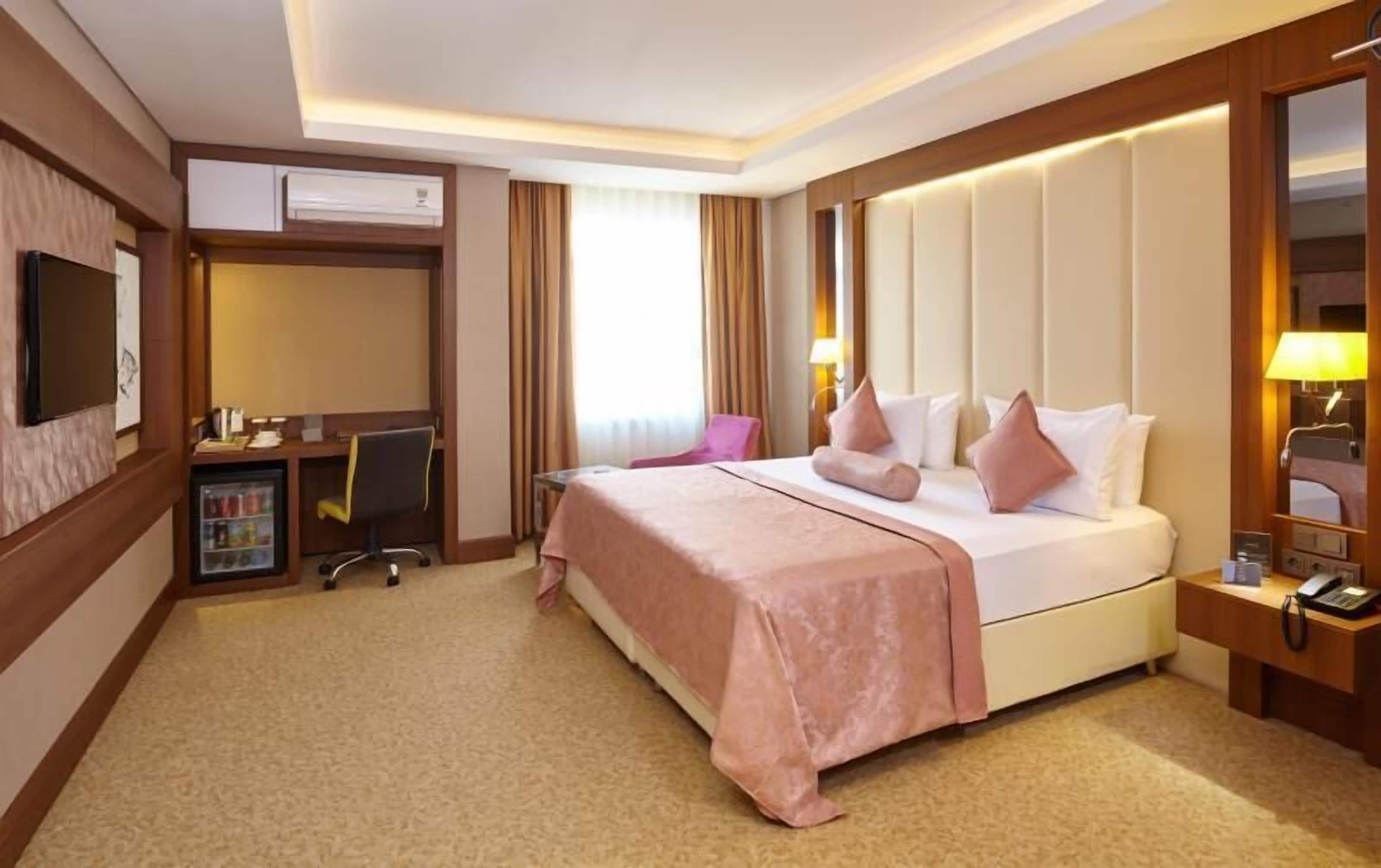 Standaard eenpersoonskamer | Een minibar, een kluis op de kamer, een bureau, verduisterende gordijnen