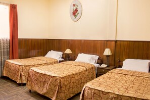 Desk, blackout curtains, iron/ironing board, free WiFi