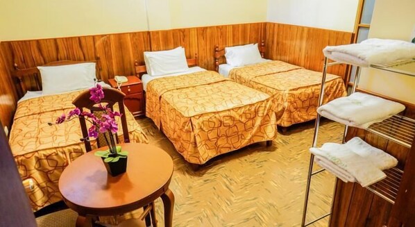 Desk, blackout curtains, iron/ironing board, free WiFi