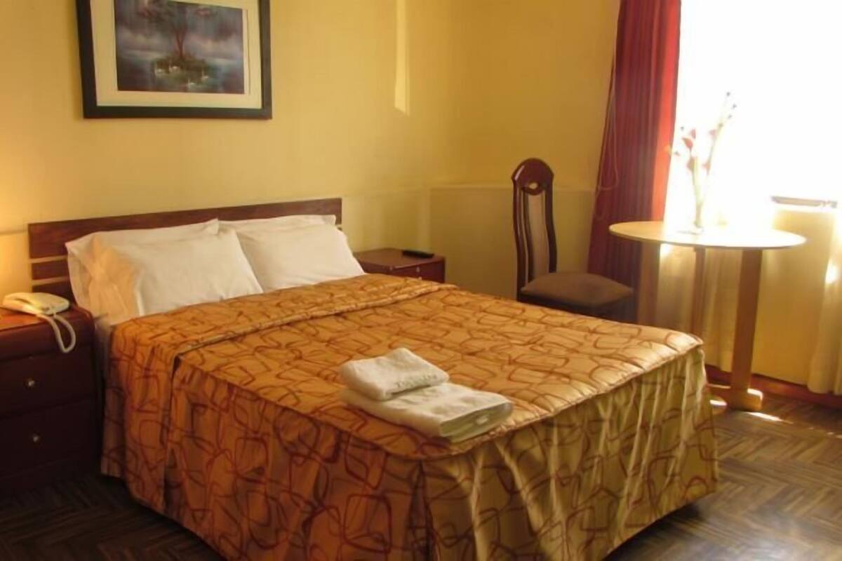 Desk, blackout curtains, iron/ironing board, free WiFi