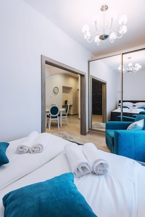 1 bedroom, premium bedding, individually decorated - City Lights Apartments - Bosacka (Kraków)