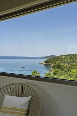 Prima Vista Suite Panoramic Sea View | View from room - Prima Vista Beachfront Boutique Hotel (Igoumenitsa)