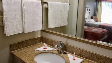 Free toiletries, towels