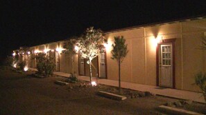 Front of property - evening/night - Marine Motel (Ajo)