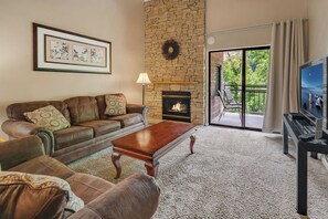 TV, fireplace, DVD player