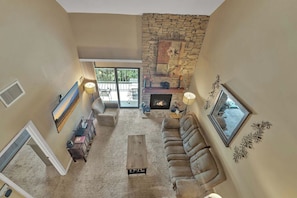 TV, fireplace, DVD player
