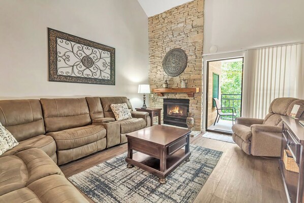 TV, fireplace, DVD player