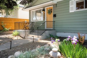 Exterior detail - The Modern Yellow Door Home with Beautiful Outdoor Spaces (Colorado Springs)