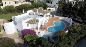 Ariel view of the villa