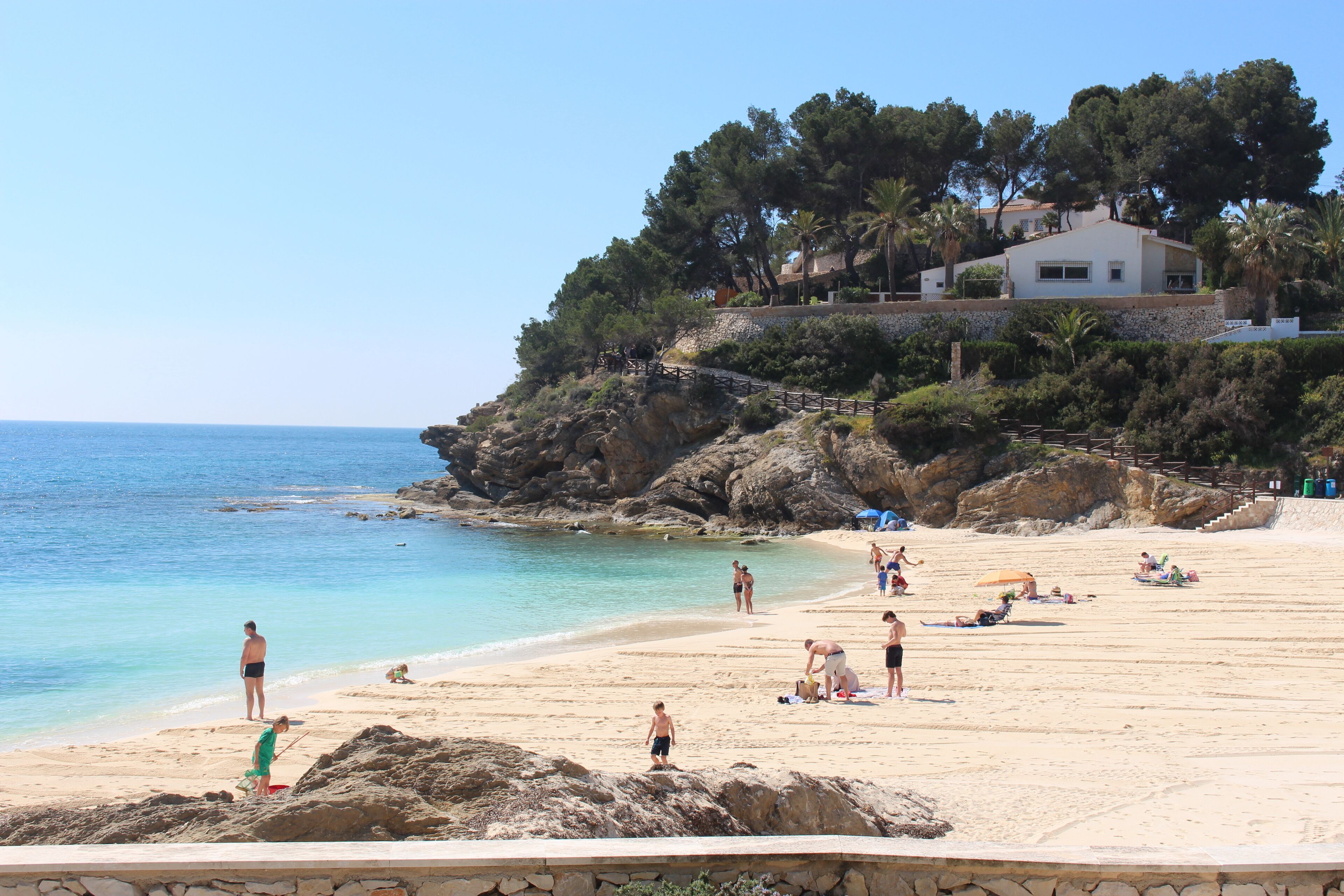 Beach nearby, sun-loungers