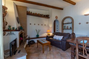 TV, fireplace, video games, books