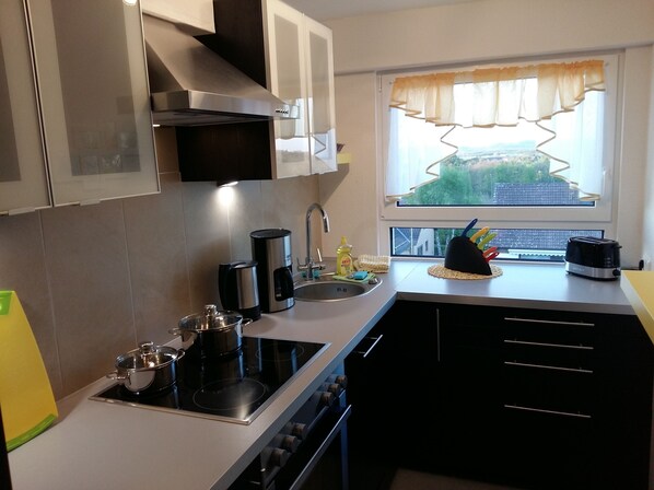 Kühlschrank, Ofen, Herdplatte, Geschirrspüler