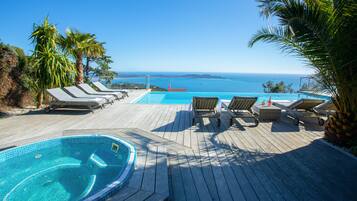 Infinity-Pool, beheizter Pool