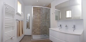 Shower, hair dryer
