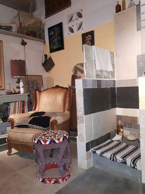 TV, video-game console, DVD player, books