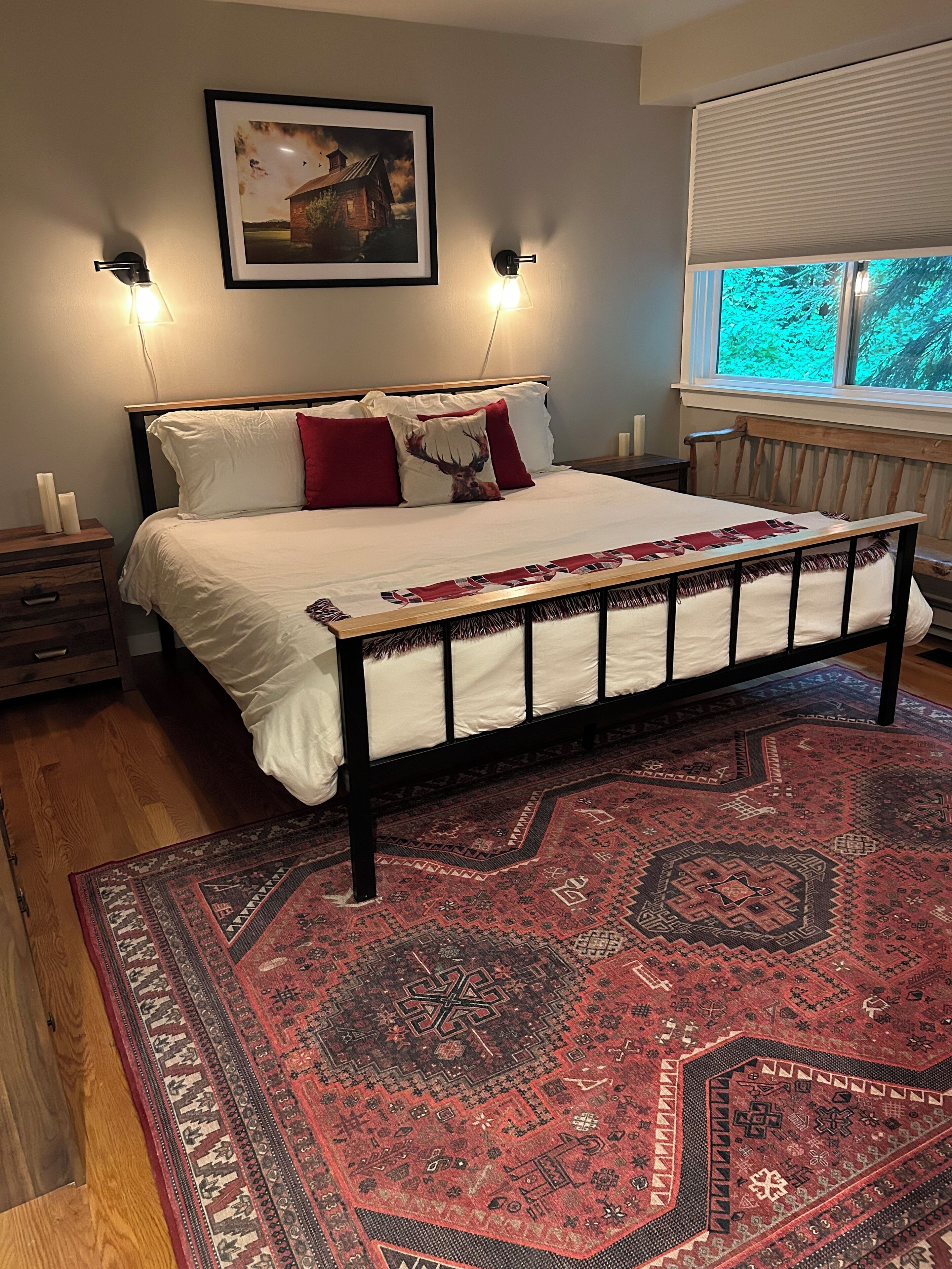 3 slaapkamers, een bureau, een strijkplank/strijkijzer, gratis wifi