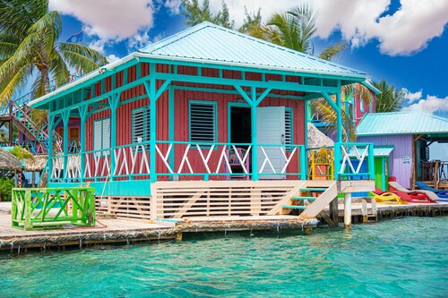 Red Snapper Overwater Cabana with Sunrise Views Belize