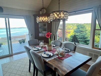 Frente al mar - 5 acres de playa privada, ver ballenas y águilas desde la cubierta