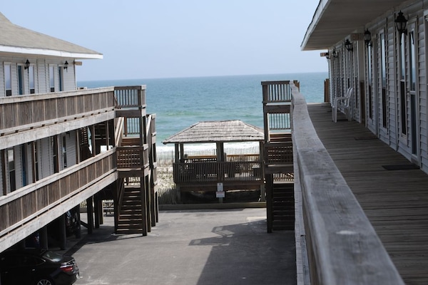 50 Steps and your toes are in the sand:)