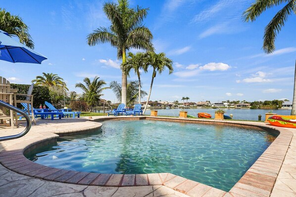 A heated pool