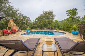 Outdoor pool - New! Town & Country Luxury Oasis near Gruene, TX - Private Pool (New Braunfels)