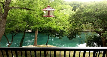 Float Inn 2 at Camp Warnecke on the Comal River across from Schlitterbahn