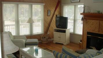 TV connectée, cheminée, console de jeux vidéo, lecteur de DVD