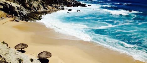 Sun loungers, beach towels