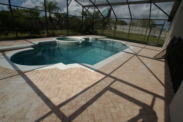 A heated pool