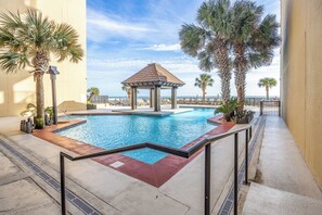 Outdoor pool - Beachfront 6th floor 1680 SF condo with large balcony at Romar House (Orange Beach)
