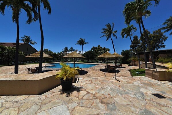A heated pool