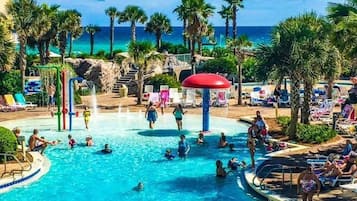 Piscine extérieure, piscine chauffée